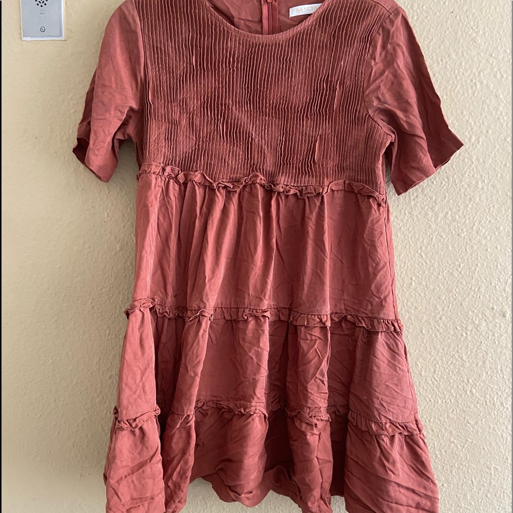 Rust Mini Dress - Picture 4 of 6